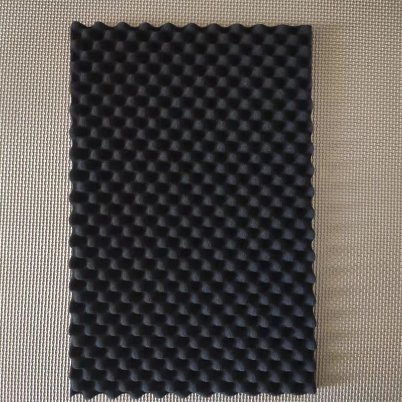 Four pieces of 330x210 mm fixed high-density black corrugated shock-absorbing foam
Four pieces of 330x210 mm fixed high-density black corrugated shock-absorbing foam
