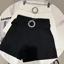 New Big Rhinestone Belt In The Spring of 2022 Diamond Edge Waist Temperament Three-point Suit Shorts Female Women Harajuku Y2k
New Big Rhinestone Belt In The Spring of 2022 Diamond Edge Waist Temperament Three-point Suit Shorts Female Women Harajuku Y2k