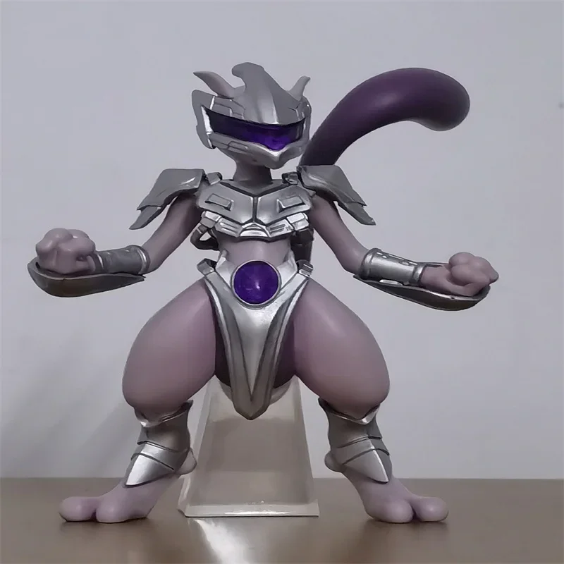 

New Pokemon Mewtwo Action Figure Steel PokéMon Anime Statue Pvc Model Toy Desktop Decoration Collectible Chidren Customize Gift
