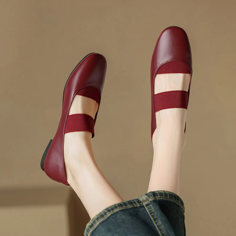 Phoentin Genuine leather classic soft ballets shoes elegant women low heels flats female party round toe wine red Pumps FT3193
Phoentin Genuine leather classic soft ballets shoes elegant women low heels flats female party round toe wine red Pumps FT3193