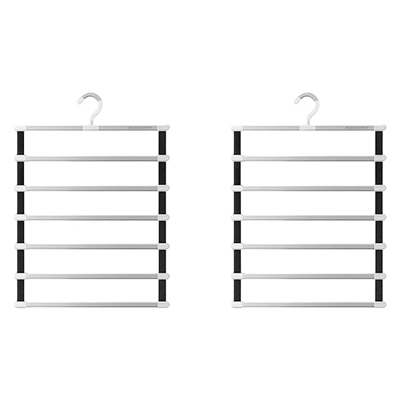 2X 6 Layers Pants Hangers Space Saving Trouser Storage Racks Home Closet Wardrobe Multi Layer Pants Rack
2X 6 Layers Pants Hangers Space Saving Trouser Storage Racks Home Closet Wardrobe Multi Layer Pants Rack