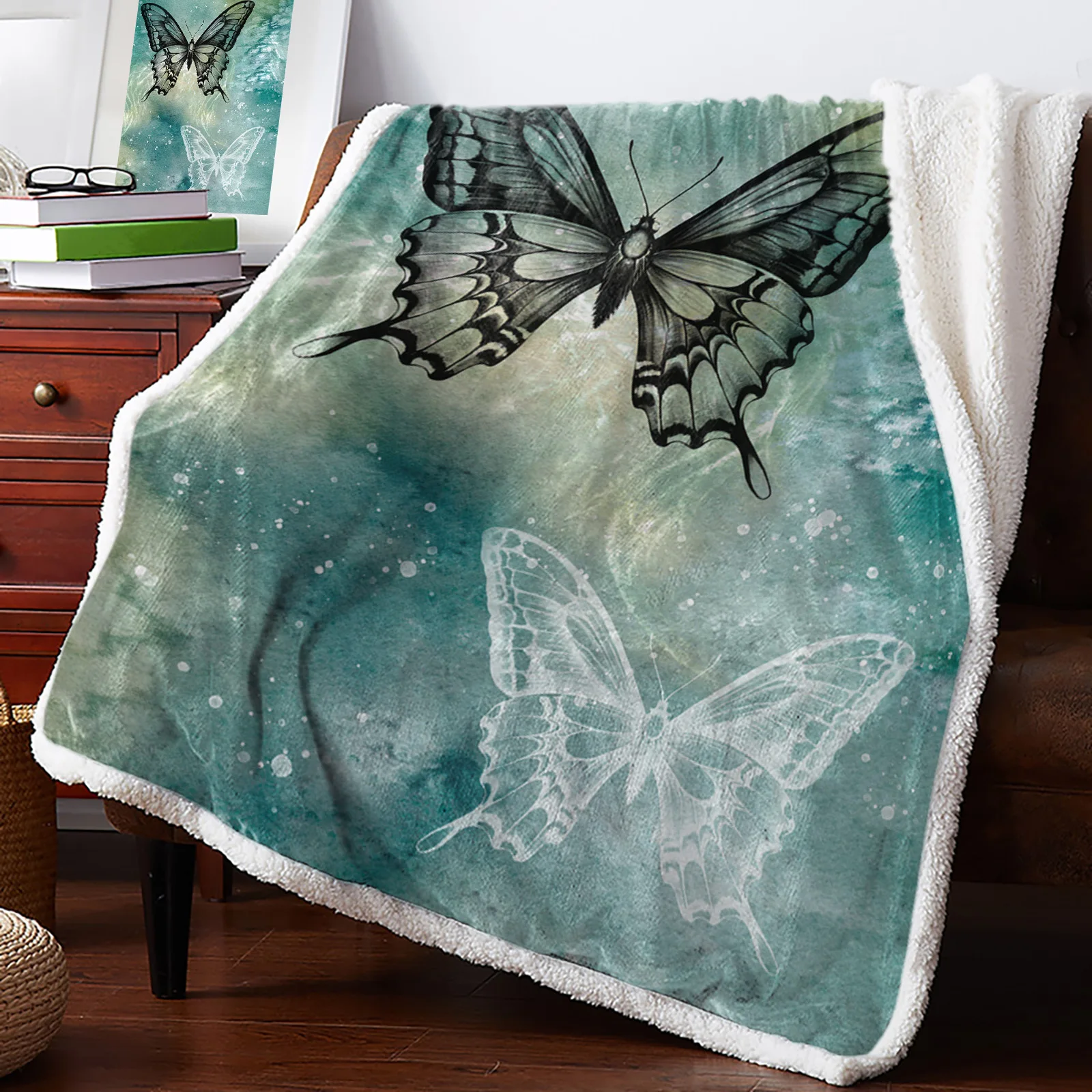 Butterfly Dots Gradient Blankets Winter Warm Cashmere Blanket Office Sofa Soft Throw Blanket Kids Bed Bedspread
Butterfly Dots Gradient Blankets Winter Warm Cashmere Blanket Office Sofa Soft Throw Blanket Kids Bed Bedspread