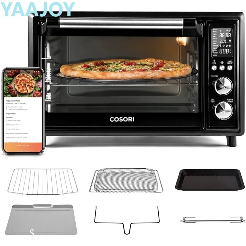 

COSORI Smart 12-in-1 Air Fryer Toaster Oven Combo, Airfryer Rotisserie Convection Oven Countertop, Bake, Broiler, Roast, Dehydra