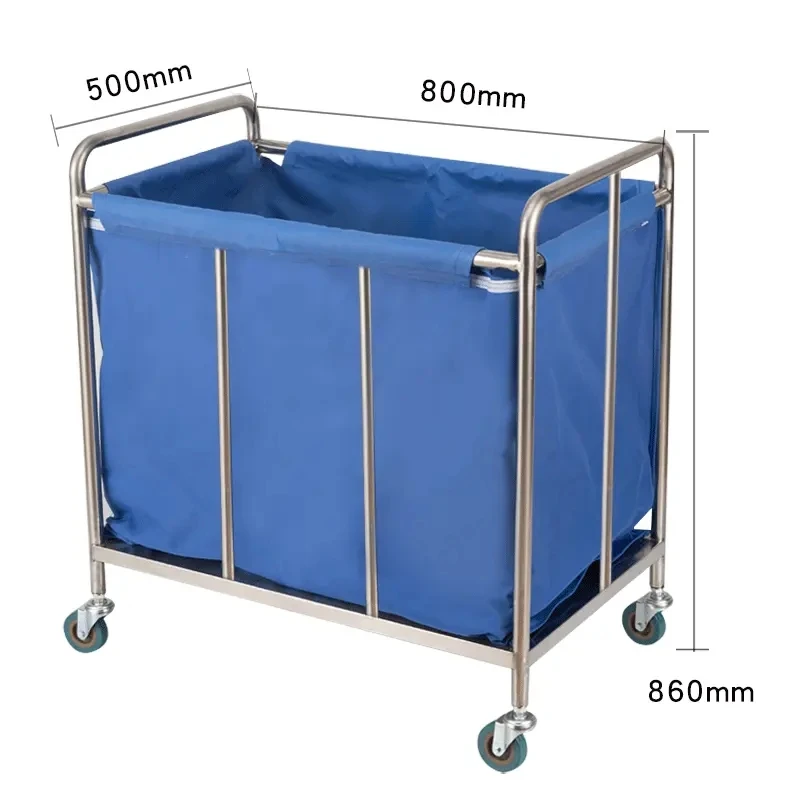 

Chian High Quality Stainless Steel Waste Trolley Dirty Linen Carts With Cheap Price For Sale