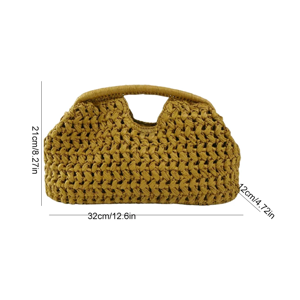 Elegant Woven Raffia Clutch Bag - Summer Fashion Handbag for Evening & Travel 17 S3cd2ba5299874d36817fd8e187aff0250