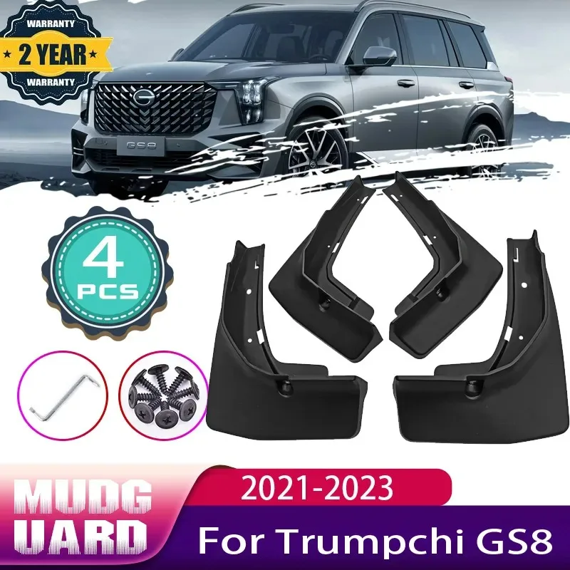 

4x Car Mud Flaps for GAC Trumpchi GS8 Accessories 2022 2021 2023 Mk2 2th II Mudguards Mud Splash Guards Flap Fender Car Mudflaps