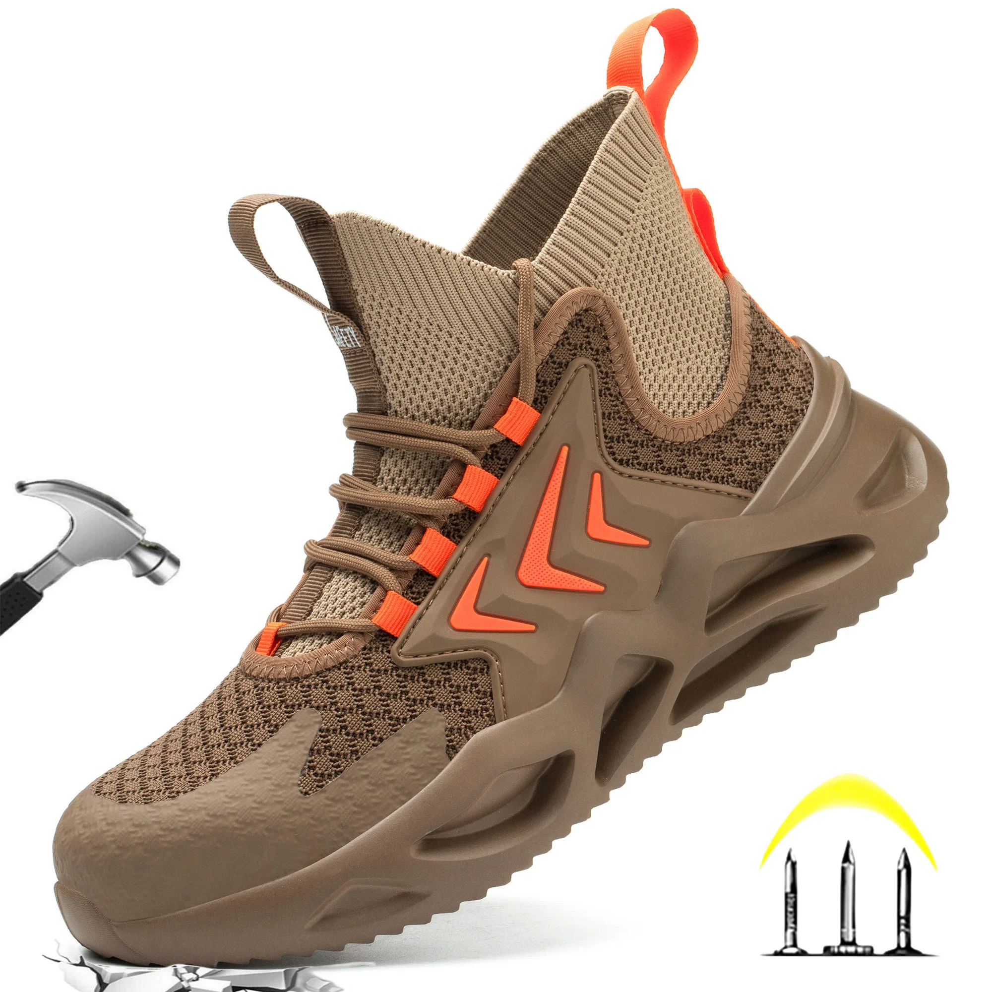 Dian Sen Hombre Mesh Steel Toe Cap Work Safety Shoes For Men Non Slip Light Breathable Sneakers Outdoor Boots Male Botas
Dian Sen Hombre Mesh Steel Toe Cap Work Safety Shoes For Men Non Slip Light Breathable Sneakers Outdoor Boots Male Botas