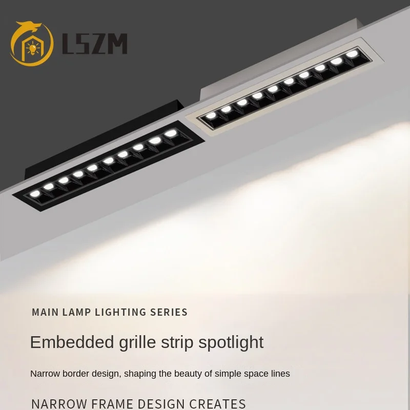 Adjustable Angle LED Linear Grille Lights Embedded COB LED Spotlights 10W 18W 25W LED Wall Washer Light Aluminum Indoor Lighting
Adjustable Angle LED Linear Grille Lights Embedded COB LED Spotlights 10W 18W 25W LED Wall Washer Light Aluminum Indoor Lighting