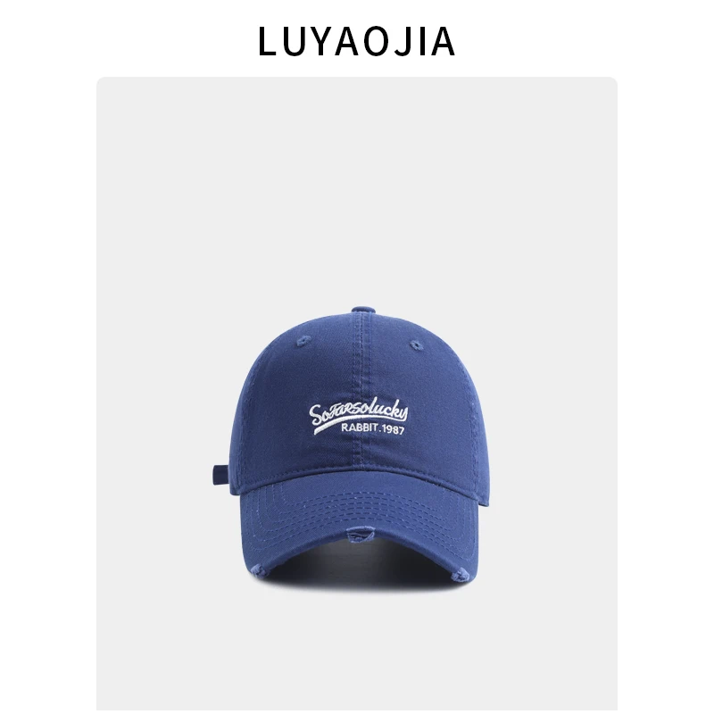 Washed Brim Ripped Vintage Baseball Cap Women's Soft Top Letter Embroidery Couple Shopping Sun-Poof Peaked Cap
Washed Brim Ripped Vintage Baseball Cap Women's Soft Top Letter Embroidery Couple Shopping Sun-Poof Peaked Cap