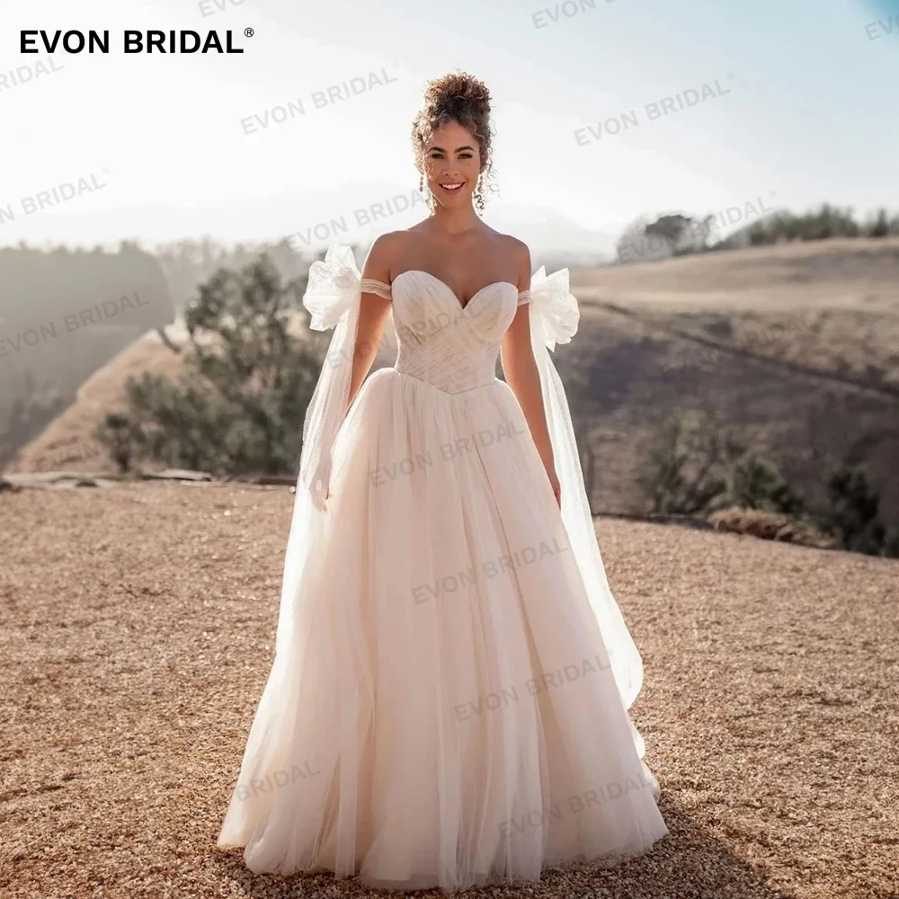 EVON Elegant Strapless Ribbons A-Line Wedding Dresses For Women 2024 Backless Button Floor Length Bridal Gown Vestido De Novia
EVON Elegant Strapless Ribbons A-Line Wedding Dresses For Women 2024 Backless Button Floor Length Bridal Gown Vestido De Novia