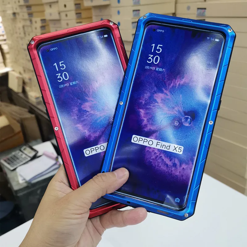 IMATCH Aluminum Metal Silicone Shockproof Case For OPPO Find X5 Pro Find X3 Pro Heavy Duty Armor Protection Hard Phone Cover
IMATCH Aluminum Metal Silicone Shockproof Case For OPPO Find X5 Pro Find X3 Pro Heavy Duty Armor Protection Hard Phone Cover