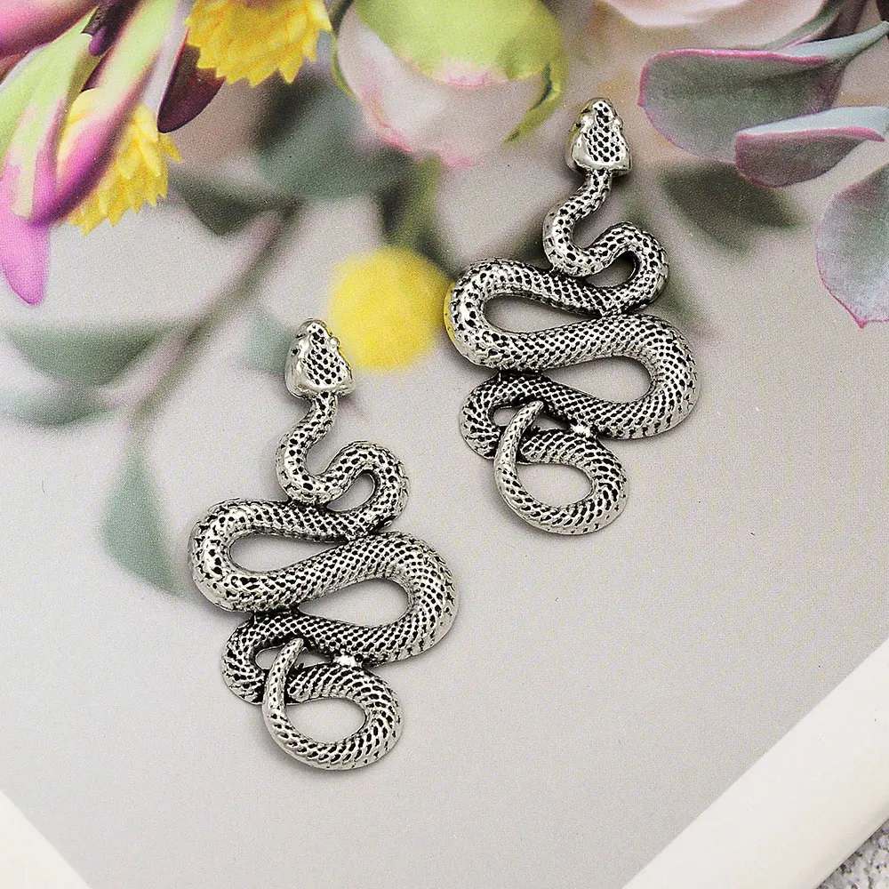 

5pcs/Lots 42x23mm Snake Charms Animals Witch Pendant For DIY Necklace Earring Women Jewelry Making Findings Supplies Accessories