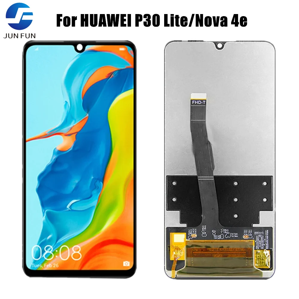 

For HUAWEI P30 Lite/Nova 4e MAR-LX1 LX2 AL01 LCD Display Touch Screen Digitizer Assembly With Frame Replacement Parts