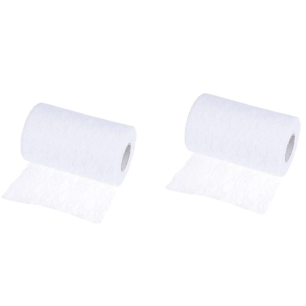 2 Rolls Flower Decorations Lace Fabric Clothing Band Packaging Tape Gift Wrapping Ribbon Wedding Dress White Sewing Trim Bride
2 Rolls Flower Decorations Lace Fabric Clothing Band Packaging Tape Gift Wrapping Ribbon Wedding Dress White Sewing Trim Bride