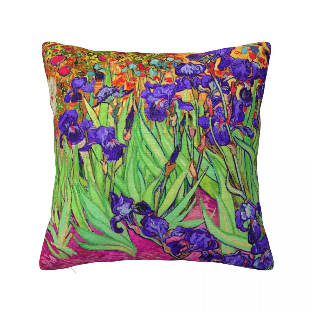 

Vincent Van Gogh Purple Irises Throw Pillow Cushion Cover Pillow Cases Decorative Pillowcase Cushion