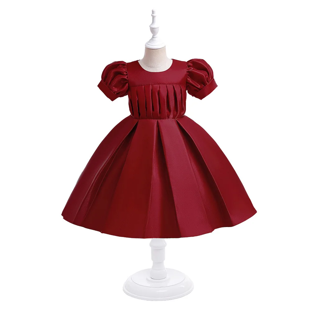 New A-Line Short Sleeves Satin Wedding Prom Gown Children Ruched Birthday Party Gowns Girls Pageant Formal Dresses 4-10 Years
New A-Line Short Sleeves Satin Wedding Prom Gown Children Ruched Birthday Party Gowns Girls Pageant Formal Dresses 4-10 Years