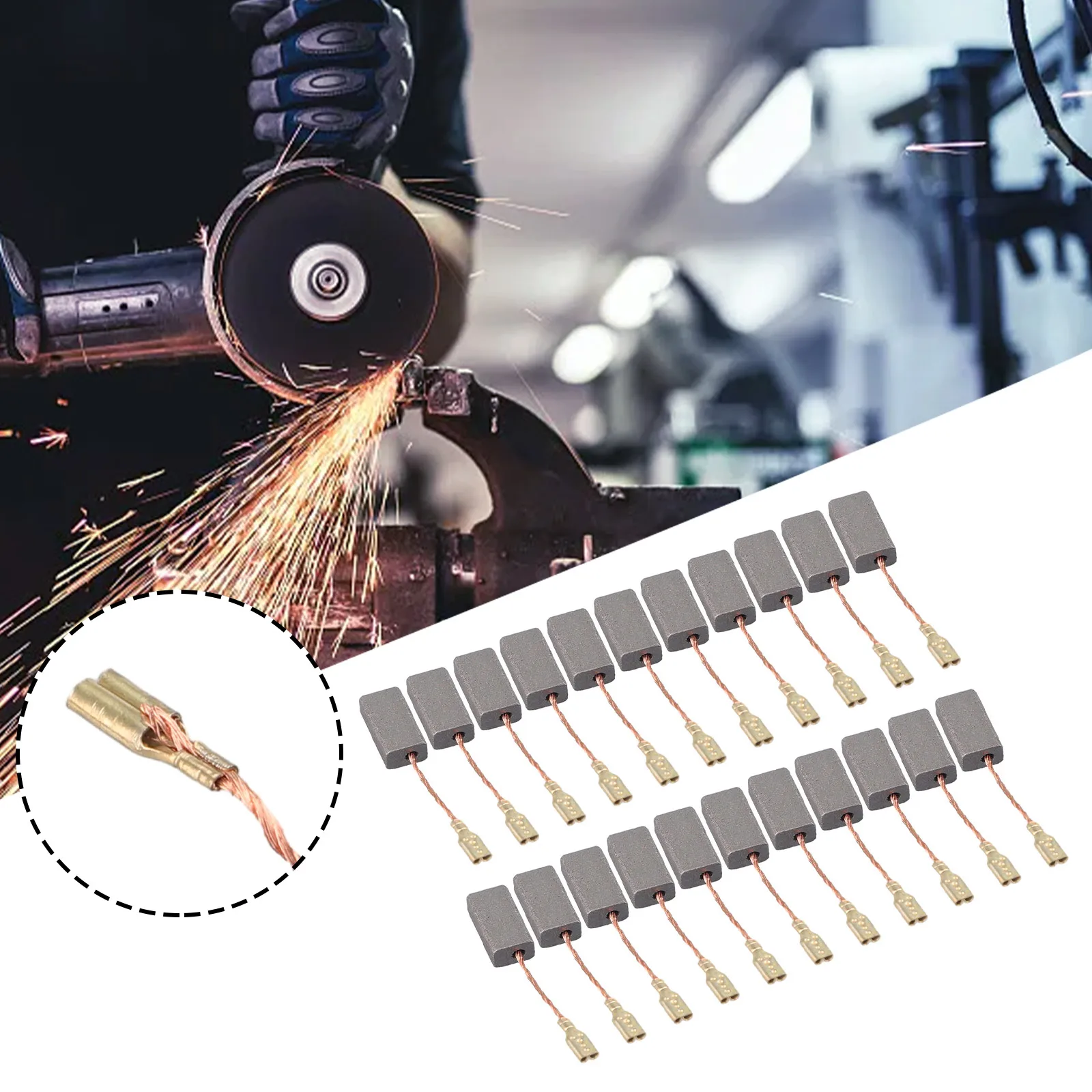 20PCS Carbon Brushes For Bosch Motor Angle Grinder 15mm X 8mm X 5mm Tool Power Tools Grinders 20*Carbon Brushes
20PCS Carbon Brushes For Bosch Motor Angle Grinder 15mm X 8mm X 5mm Tool Power Tools Grinders 20*Carbon Brushes