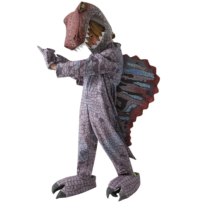

Spinosaurus Child Costume Jurassic World Dinosaur Cosplay for Children Halloween Role Play Party Carnival Outfits