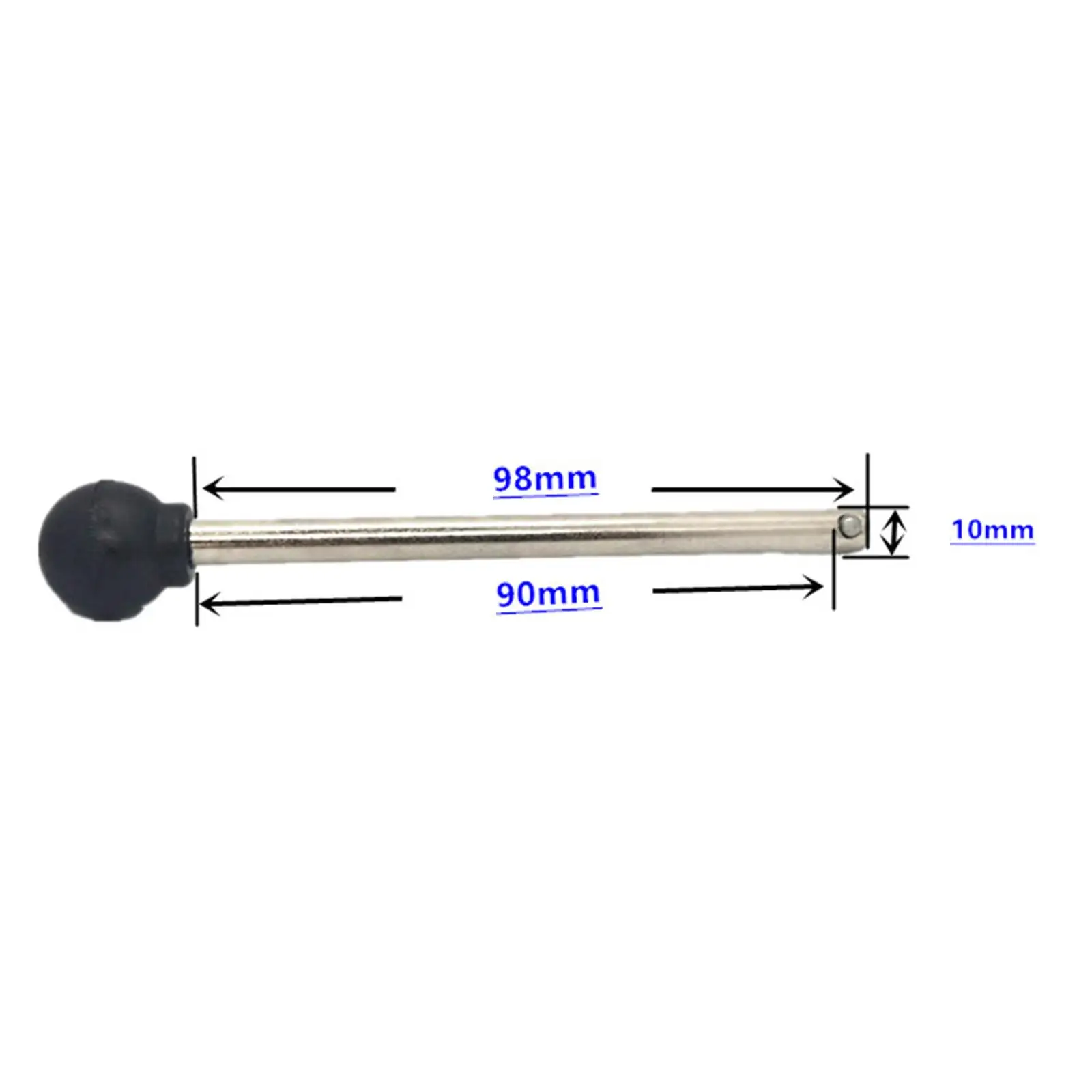 Quick Release Pin Bimini Top Pin Heavy Duty Total Length 4.7" Effective Length 3.54"(90mm) with Black Ball for Top Deck Hinge
Quick Release Pin Bimini Top Pin Heavy Duty Total Length 4.7" Effective Length 3.54"(90mm) with Black Ball for Top Deck Hinge