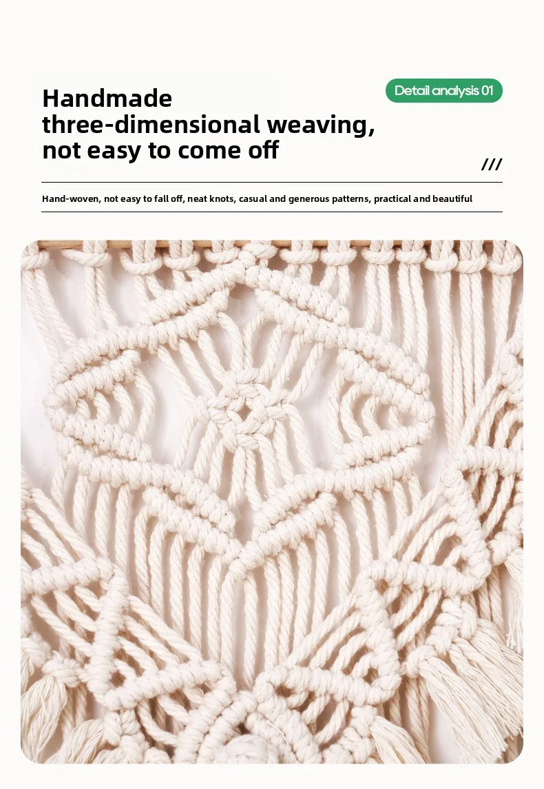 Instagram Style Tassel Tapestry - Creative Bohemian Pendant 2 S3ce10cacaf9b482299e01616e42c7503u