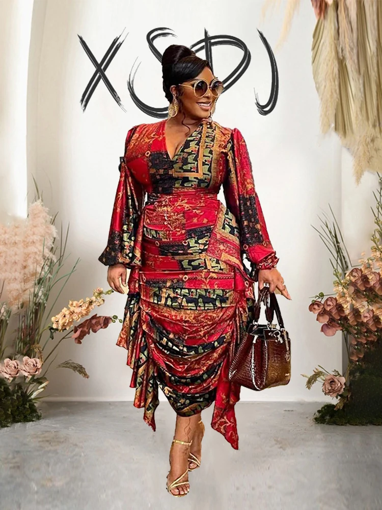 Элегантные плиссированные женские платья с рукавами-фонариками, винтажное платье с цветочным принтом и V-образным вырезом, элегантное вечернее платье для дня рождения, пикантное цельное платье
Элегантные плиссированные женские платья с рукавами-фонариками, винтажное платье с цветочным принтом и V-образным вырезом, элегантное вечернее платье для дня рождения, пикантное цельное платье