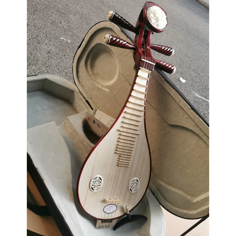 Liuqin Lute Chinese Traditional Folk Adults Pipa Wooden Handmade Professional Ethnic String Musical Instrument
Liuqin Lute Chinese Traditional Folk Adults Pipa Wooden Handmade Professional Ethnic String Musical Instrument