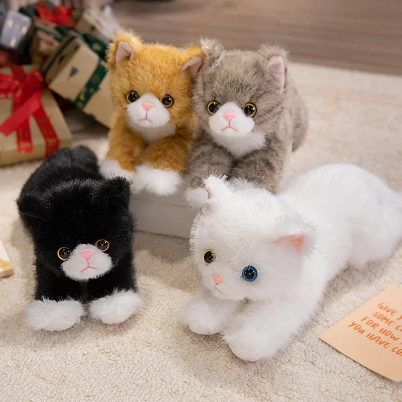 Realistic Cat Plush Toy Lifelike Soft Stuffed Kitten with Fur , Cute Gift for Pet Lovers, Home Decor, Valentine Birthday Realistic Cat Plush Toy Lifelike Soft Stuffed Kitten with Fur , Cute Gift for Pet Lovers, Home Decor, Valentine Birthday