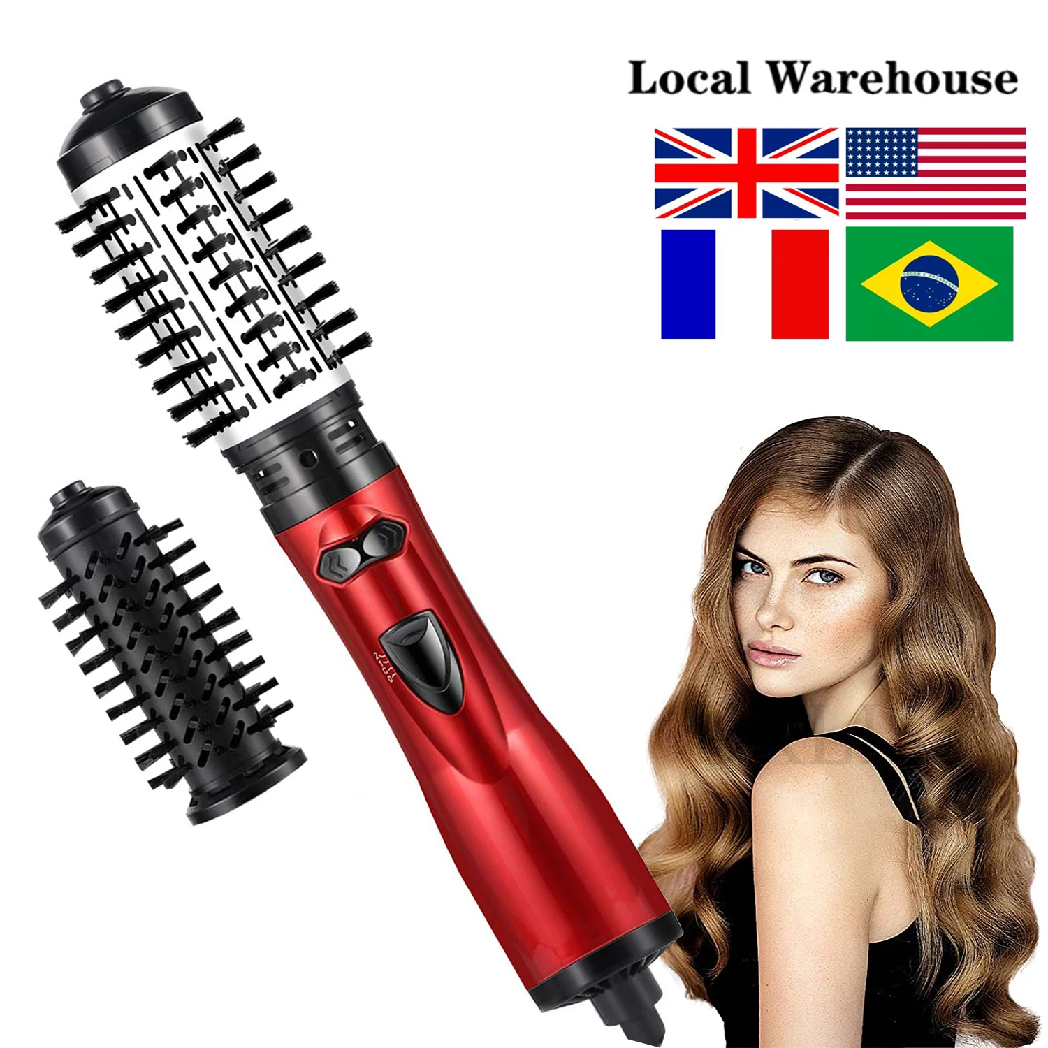 2 in 1 Hot Air Brush Multifunction Dryer Volumizer Rotating Roller Brush Negative Ionic Salon Styler Straightener Curler Comb 
2 in 1 Hot Air Brush Multifunction Dryer Volumizer Rotating Roller Brush Negative Ionic Salon Styler Straightener Curler Comb