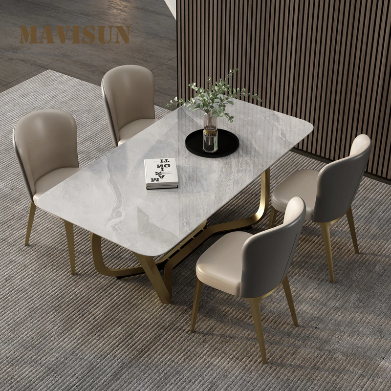 Italian Luxury Bright Rock Board Dining Table Rectangular Modern Minimalist Simple Small Apartment HotSale Home Furniture GY50CZ
Italian Luxury Bright Rock Board Dining Table Rectangular Modern Minimalist Simple Small Apartment HotSale Home Furniture GY50CZ