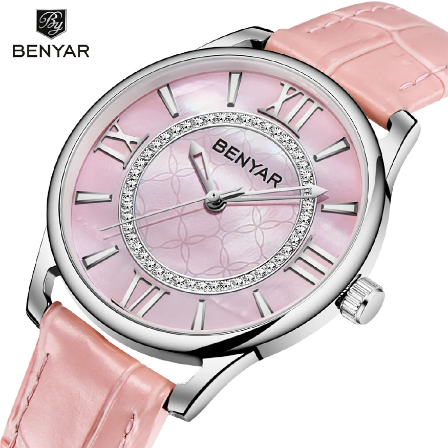 Top Brand BENYAR Luxury Women Watches Fashion Ladies Rhinestone Quartz Watch Waterproof Watch Simple Clock Relogio Feminino
Top Brand BENYAR Luxury Women Watches Fashion Ladies Rhinestone Quartz Watch Waterproof Watch Simple Clock Relogio Feminino