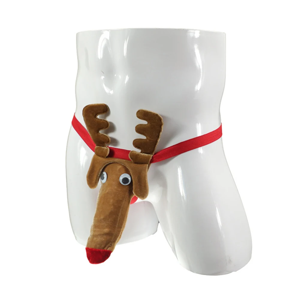 Men's Sensual Lingerie Underwear Reindeer Bulge Pouch Thong Sexy G-String T-Back Funny Briefs Exotic Accessories
Men's Sensual Lingerie Underwear Reindeer Bulge Pouch Thong Sexy G-String T-Back Funny Briefs Exotic Accessories