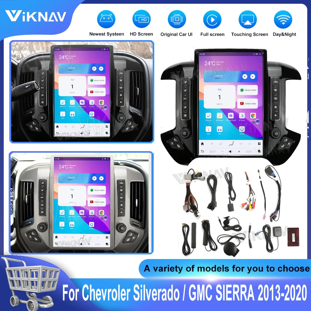 Qualcomm Android 11 8+128GB Car GPS Navigation For Chevrolet CHEYENNE Silverado Sierra 2015-2019 Headunit Multimedia Tesla Radio
Qualcomm Android 11 8+128GB Car GPS Navigation For Chevrolet CHEYENNE Silverado Sierra 2015-2019 Headunit Multimedia Tesla Radio