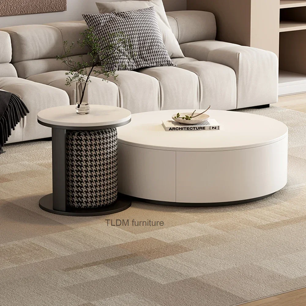 Light white bedroom coffee table, luxurious minimalist Nordic circular coffee table, space saving chairs, Marbre bedroom
Light white bedroom coffee table, luxurious minimalist Nordic circular coffee table, space saving chairs, Marbre bedroom