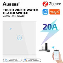 Aubess Tuya Zigbee Water Heater Switch 20A Smart Touch Switch Smart Life APP Remote Voice Control Boiler Switch Via Alexa Google
Aubess Tuya Zigbee Water Heater Switch 20A Smart Touch Switch Smart Life APP Remote Voice Control Boiler Switch Via Alexa Google