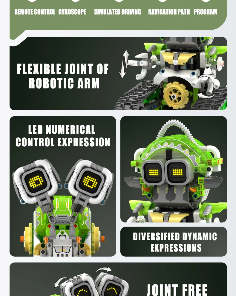 573pcs 3 in 1 Remote Control Programming Electric Snail/Bulldozer/Robot Building Blocks Kits Kids STEM Educational Toy Boys Gift 573pcs 3 in 1 Remote Control Programming Electric Snail/Bulldozer/Robot Building Blocks Kits Kids STEM Educational Toy Boys Gift