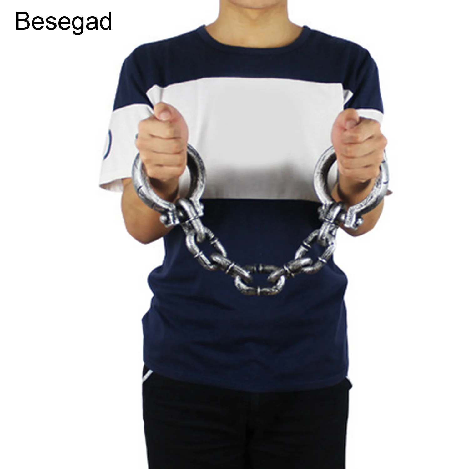 Besegad Funny Plastic Prison Wrist Shackles Handcuffs Toys Fancy Dress Halloween Creative Toy Cosplay Party Decoration Props
Besegad Funny Plastic Prison Wrist Shackles Handcuffs Toys Fancy Dress Halloween Creative Toy Cosplay Party Decoration Props