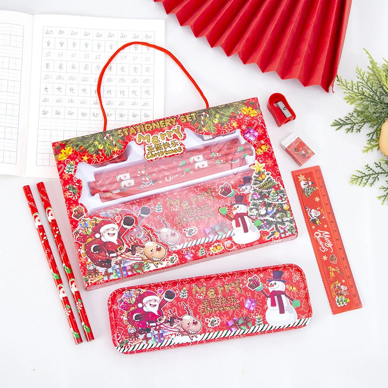 6Pcs/set Christmas Series Stationery Students Ruler Pencil Eraser Pencil Sharpener Kit School Rewards Supplies Kids Gifts
6Pcs/set Christmas Series Stationery Students Ruler Pencil Eraser Pencil Sharpener Kit School Rewards Supplies Kids Gifts