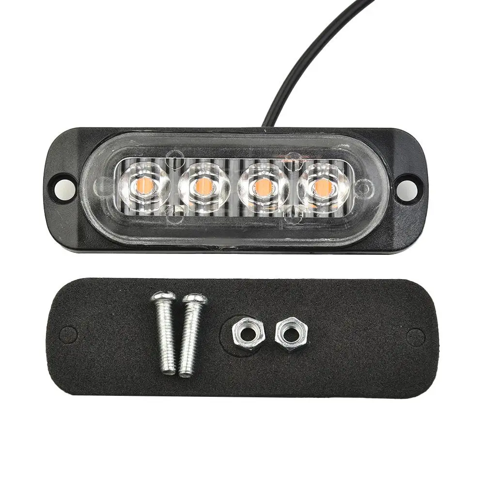 12-24V 12W 4 LED Yellow Truck Van Bar Off-Road Car Safety Urgent Warning Working Driving Fog Lights Lamp Signal Lamps
12-24V 12W 4 LED Yellow Truck Van Bar Off-Road Car Safety Urgent Warning Working Driving Fog Lights Lamp Signal Lamps