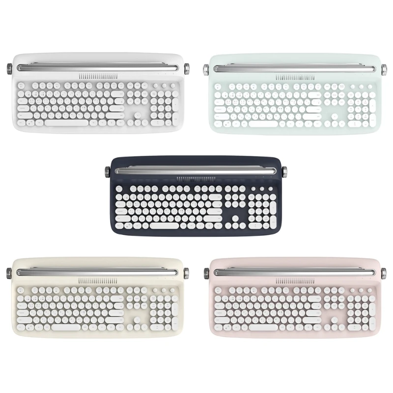 Fashion Korea Bluetooth-compatible Typewriter Keyboard Retro Steampunk 108 Keys Dot Office Wireless Mechanical Keyboard
Fashion Korea Bluetooth-compatible Typewriter Keyboard Retro Steampunk 108 Keys Dot Office Wireless Mechanical Keyboard