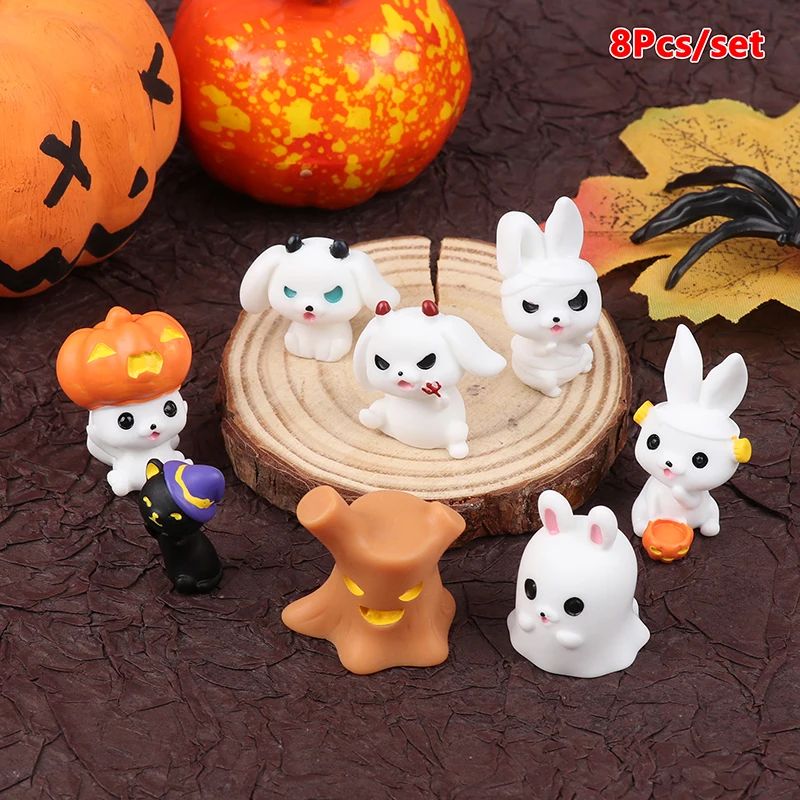 1Set Mini Halloween Ornament Rabbit Ghost Figurine Black Cat Micro Landscape Decoration Dollhouse Miniature Toy
1Set Mini Halloween Ornament Rabbit Ghost Figurine Black Cat Micro Landscape Decoration Dollhouse Miniature Toy