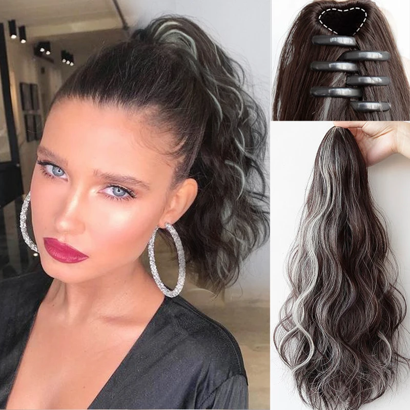 Aosiwig Synthetic Claw Ponytail Drawstring Natural Fake False Hair Piece Long Curly Wavy Clip In Extensions Pony Tail for Women
Aosiwig Synthetic Claw Ponytail Drawstring Natural Fake False Hair Piece Long Curly Wavy Clip In Extensions Pony Tail for Women