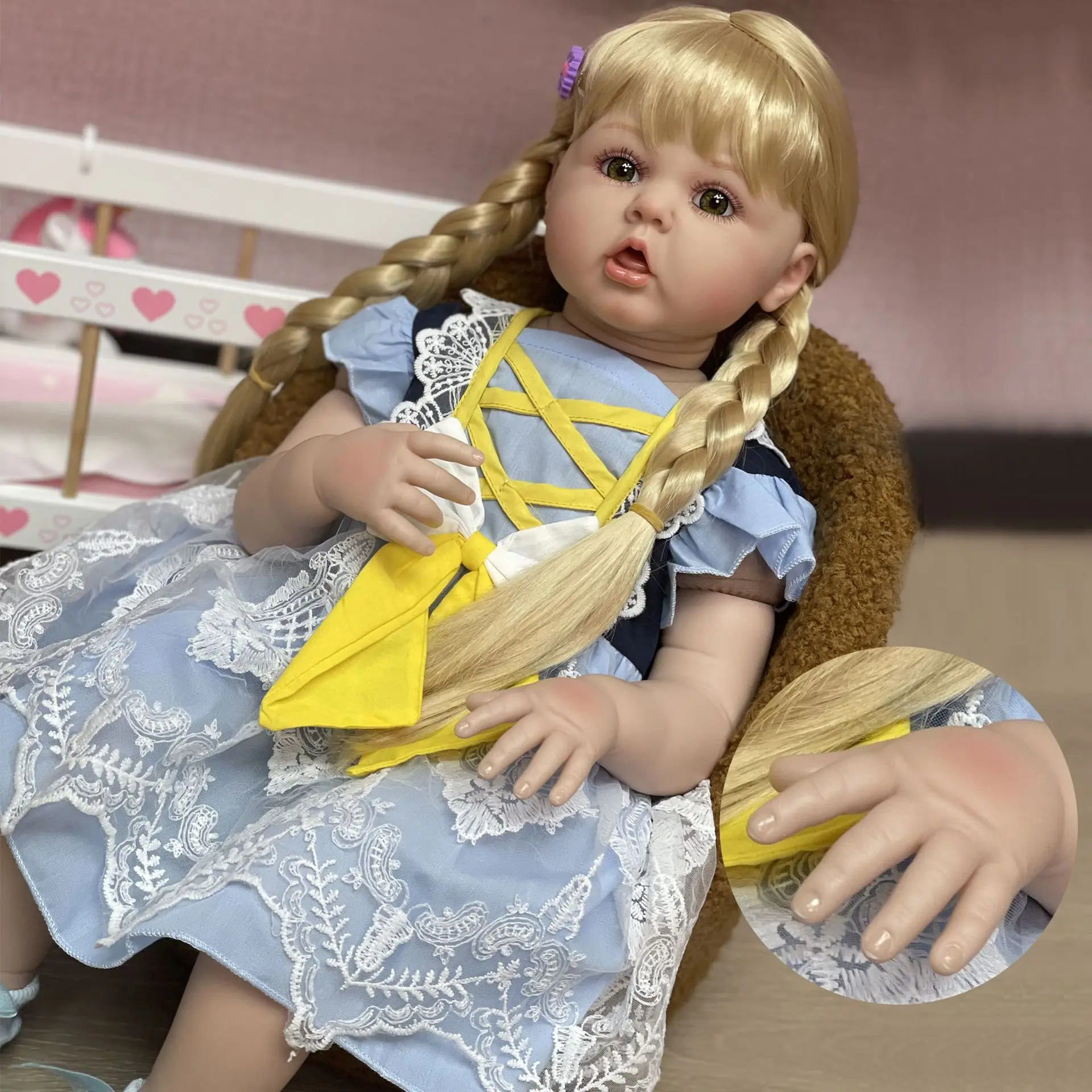 OtardDolls 24" Blond Reborn Toddler Girl Doll Toys For Children Gifts Bebe Reborn Boneca Renascida Brinquedo Menina
OtardDolls 24" Blond Reborn Toddler Girl Doll Toys For Children Gifts Bebe Reborn Boneca Renascida Brinquedo Menina