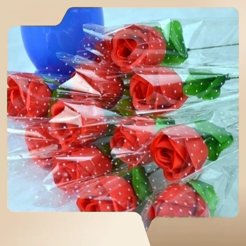 Rose Artificial Flowers Simulated silk flower Valentine's Day gift with Opp bag packaging
Rose Artificial Flowers Simulated silk flower Valentine's Day gift with Opp bag packaging