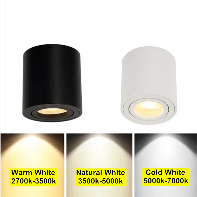 9W 12W 15W Angle Adjustable Surface Mounted Ceiling down light Black/White With Replacement 85-265V GU10 LED Bulb
9W 12W 15W Angle Adjustable Surface Mounted Ceiling down light Black/White With Replacement 85-265V GU10 LED Bulb