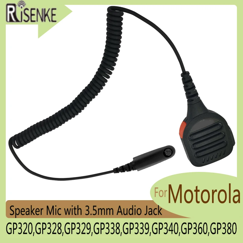 RISENKE Speaker Mic for Motorola GP140,GP320,GP328,GP329,GP338,GP339,GP340,GP360,GP380,GP640,GP650,GP680,with 3.5mm Audio Jack
RISENKE Speaker Mic for Motorola GP140,GP320,GP328,GP329,GP338,GP339,GP340,GP360,GP380,GP640,GP650,GP680,with 3.5mm Audio Jack