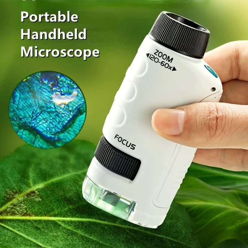 Kids Toys Science Experiment Pocket Microscope Kits 60-120x Educational Mini Handheld Microscope Light Children STEM Toy Gifts
Kids Toys Science Experiment Pocket Microscope Kits 60-120x Educational Mini Handheld Microscope Light Children STEM Toy Gifts