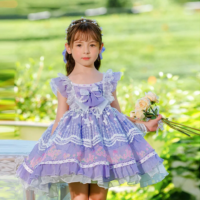 Children Lace Chiffon Puffy Dress Girls Summer Sweet Lolita Cosplay Costume Kawaii Cute Mini Party Stage Performance Clothes
Children Lace Chiffon Puffy Dress Girls Summer Sweet Lolita Cosplay Costume Kawaii Cute Mini Party Stage Performance Clothes