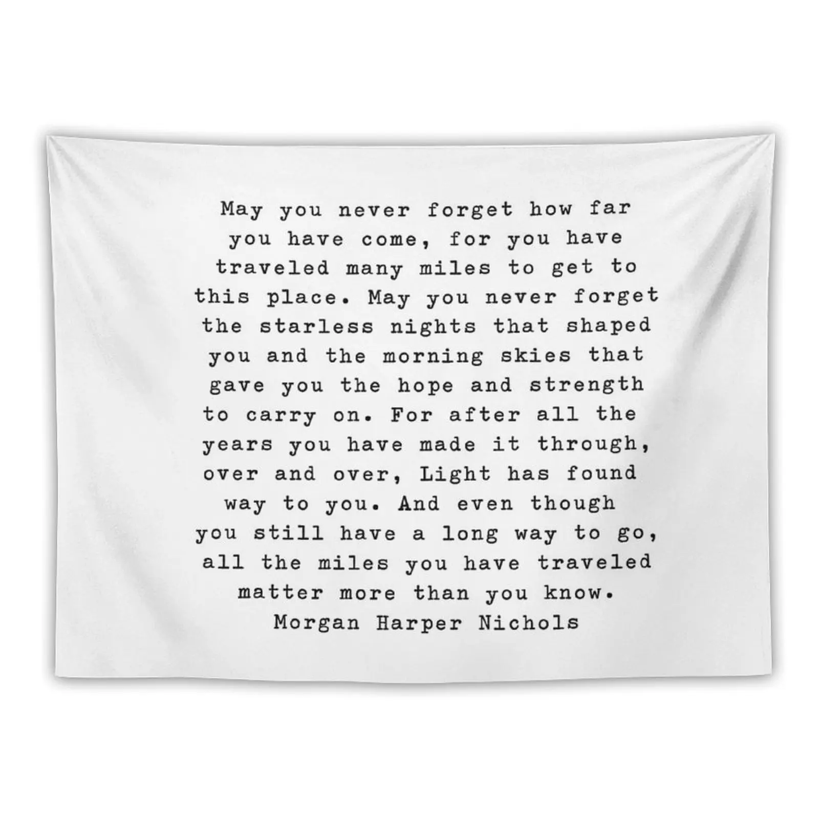 Morgan Harper Nichols | Typewriter Style Quote Tapestry Decorative Wall Kawaii Room Decor Tapestry
Morgan Harper Nichols | Typewriter Style Quote Tapestry Decorative Wall Kawaii Room Decor Tapestry