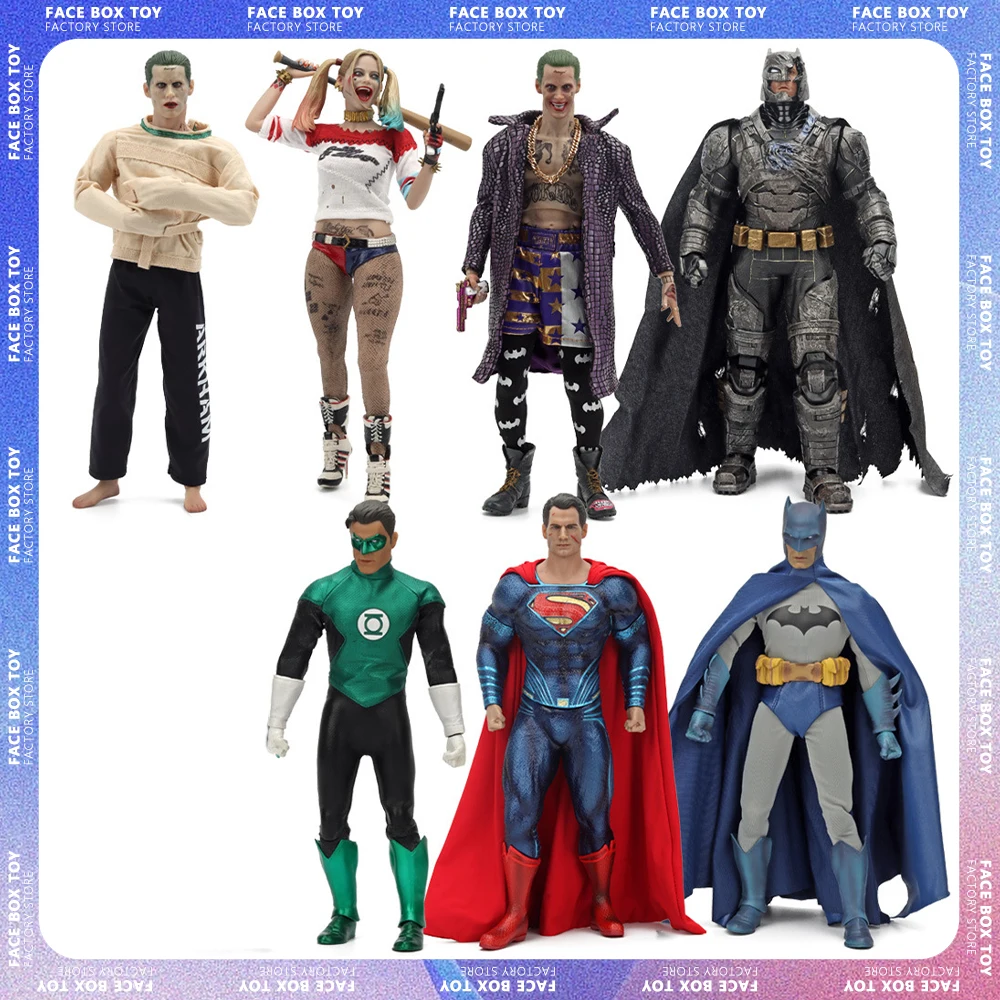 

1/6 DC Bruce Wayne Anime Figures Harley Quinn Batman Joker Cyborg Action Figurine PVC Movable Model Toys Collectible Movie Doll