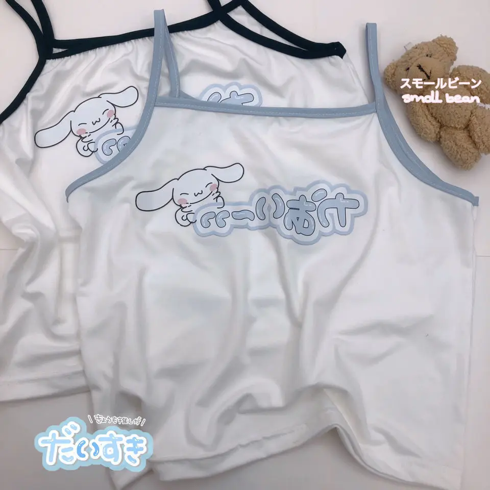Kawaii Sanrio Cinnamoroll Summer Small Suspender Vest Cute Cartoon Girly Heart Student Short Clothing Toys for Girls
Kawaii Sanrio Cinnamoroll Summer Small Suspender Vest Cute Cartoon Girly Heart Student Short Clothing Toys for Girls